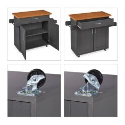 Chariot De Cuisine Avec Plaque -Meilleur Meubles Magasin 85958b3c70be4ea182ef4fd1a79df359