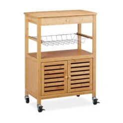 Desserte De Cuisine Bambou