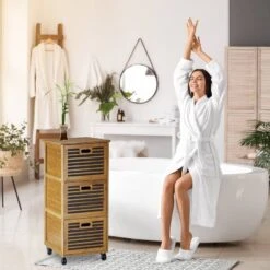 Caisson à Roulettes 3 Tiroirs étagères -Meilleur Meubles Magasin 8e0790563ab6412e9eb4dd77f0dbd928