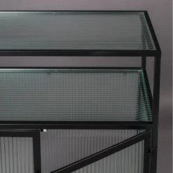 Vitrine 2 Portes Métal Et Verre Trempé -Meilleur Meubles Magasin 9063fd63c7194614b2afc2c8ddbd6bdf