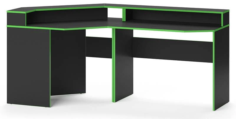 Bureau Ordinateur Kron Noir/vert Set 3 3 Bureau Ordinateur Kron Noir/vert Set 3