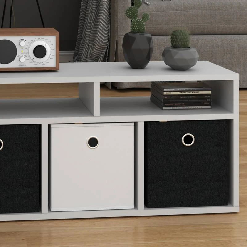 Etagère Hylda Blanc & 3 Boîtes P 7 Etagère Hylda Blanc & 3 Boîtes P – Image 5