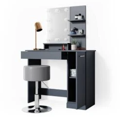 Coiffeuse Julia Avec Tabouret Et LED 33 Coiffeuse Julia Avec Tabouret Et LED -Meilleur Meubles Magasin 99ade03b83d8464688af9ab81a5b5f39