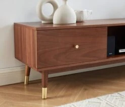 Meuble TV Vintage En Bois Foncé -Meilleur Meubles Magasin 9e84b5b5380649109d1ce1a3fb0e7001