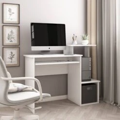 Bureau Karl Blanc -Meilleur Meubles Magasin 9fee6fb74e024fe79a55aad27a459d58