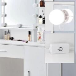 Coiffeuse 90x38x137 Cm Blanc -Meilleur Meubles Magasin a17e401914724aa3b6ffdbf5d15dc25a