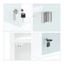 Armoire à Pharmacie Blanche Inox -Meilleur Meubles Magasin a4ae2801d2824ab6a5d2b20cc70601ad