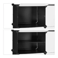 Étagère à Chaussures Noir Et Blanc -Meilleur Meubles Magasin a50218ec45504c03b58a42943a3b6356