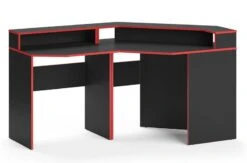 Bureau Ordinateur Kron Noir/rouge Set 5