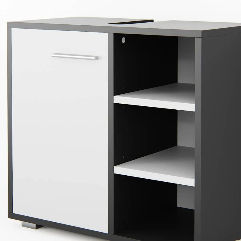 Meuble Sous-lavabo Perry Anthracite 7 Meuble Sous-lavabo Perry Anthracite – Image 5