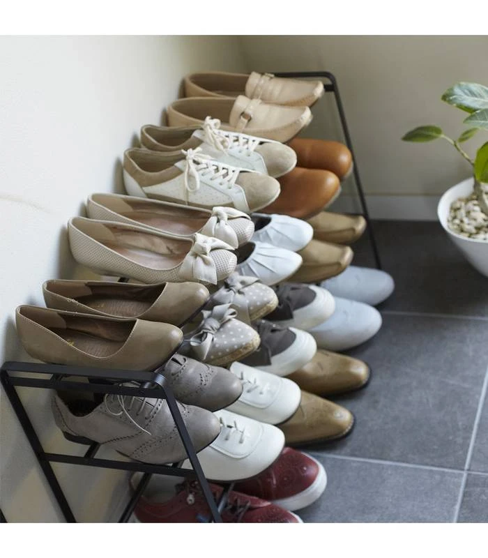 Yamazaki Etagère à Chaussures Noire Extensible 11 Yamazaki Etagère à Chaussures Noire Extensible – Image 9