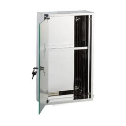 Armoire à Pharmacie Inox Porte Miroir -Meilleur Meubles Magasin ac1693b5fc1b4897aa3baa671c783364
