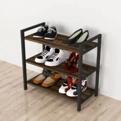 Étagère à Chaussures Sømna à 3 Niveaux -Meilleur Meubles Magasin ade26b32b5c64ecd97c649f3ac1d7f4e