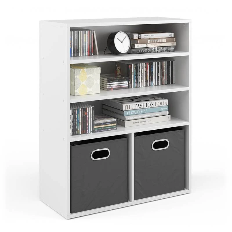 Bibliothèque Blanc Pour 2 Boîtes 5 Bibliothèque Blanc Pour 2 Boîtes – Image 3