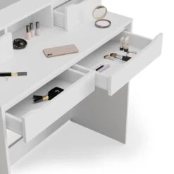 Coiffeuse Ruben Blanc & Tabouret Et LED -Meilleur Meubles Magasin b05d83183b5e418d8924598811db09b5