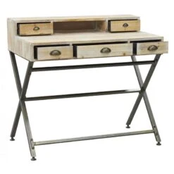 Bureau En Bois Et Métal -Meilleur Meubles Magasin b2765a65b77d4d7085772ebdee0460b5