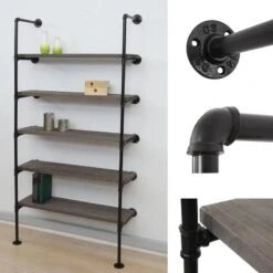 Étagère De Rangement HWC-C45 -Meilleur Meubles Magasin b4797b88d0f74151aabac6943d57f677