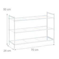 Étagère à Chaussures En Métal 3 Niveaux 14 Étagère à Chaussures En Métal 3 Niveaux -Meilleur Meubles Magasin b4ceecb581244bf992ce464254a9aedf