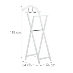 Valet De Chambre Blanc Pliable -Meilleur Meubles Magasin ba0f966e35d64abaa31b79719b307731