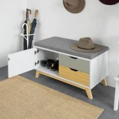 Banc De Rangment FSR92-W -Meilleur Meubles Magasin ba2f8795abdf450d97cf2568bed2fd78