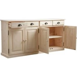 Buffet 4 Portes 4 Tiroirs En Bois Brut 8 Buffet 4 Portes 4 Tiroirs En Bois Brut -Meilleur Meubles Magasin bb2e6f827ebe4f88ac80d817454e73e1