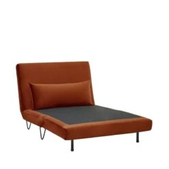 Fauteuil Convertible En Velours Rouille -Meilleur Meubles Magasin bbf9ac1482f9470e8d6a25f3ae3963a9