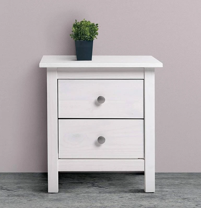 Table Chevet 2 Tiroirs Betty Blanc 4 Table Chevet 2 Tiroirs Betty Blanc – Image 2