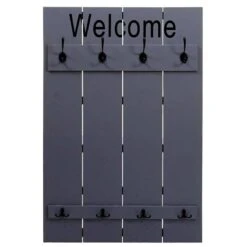 Vestaire Murale HWC-C89 Welcome Shabby -Meilleur Meubles Magasin be24966f1a1548a6a918a46c74847c83