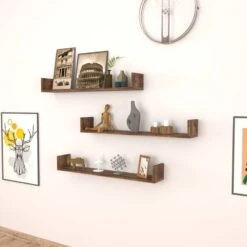 Lot De 3 étagères Murales Höganäs -Meilleur Meubles Magasin be5000f97c63446ba58f6bc41d6dd3ac