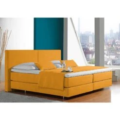 Lit Boxspring Nilan -Meilleur Meubles Magasin boxspringbett nilan webstoff 100 x 200cm h2 bis 80 kg tonnentaschenfederkernmatratze gelb 731534