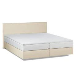 Lit Boxspring Ramona VI Imitation Cuir -Meilleur Meubles Magasin boxspringbett ramona vi kunstleder 160 x 200cm beige 4668504