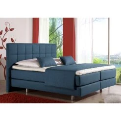Lit Boxspring Tevin -Meilleur Meubles Magasin boxspringbett tevin webstoff 100 x 200cm h2 bis 80 kg bonellfederkernmatratze jeansblau 716354