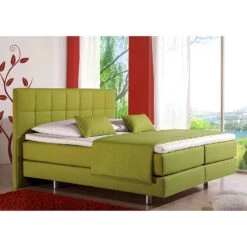 Lit Boxspring Tevin -Meilleur Meubles Magasin boxspringbett tevin webstoff 100 x 200cm h2 bis 80 kg bonellfederkernmatratze limettengruen 715962