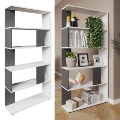 Etagère 80cm Anthracite/blanc -Meilleur Meubles Magasin c1d078d3afb84f0599e44822185dceaf