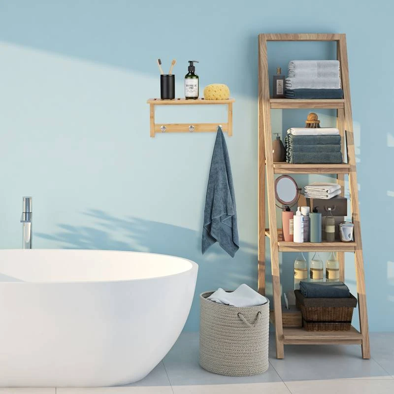 Étagère Murale Avec Patères 4 Étagère Murale Avec Patères – Image 2