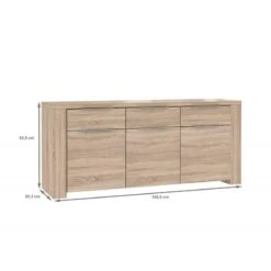 Bahut 3 Portes Aspect Chêne Clair 9 Bahut 3 Portes Aspect Chêne Clair -Meilleur Meubles Magasin c40b2688a79844c29f501ba39387b0c1