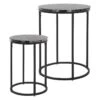 Set De 2 Tables D'appoint En Métal Noir -Meilleur Meubles Magasin c629f1e875f94160af6e0139edd74430