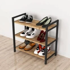 Étagère à Chaussures Sømna à 3 Niveaux -Meilleur Meubles Magasin c7c210068cdf4bb6b5a61d1f7bd3a737