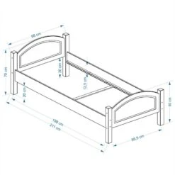 Lit Simple FLIMS 90x200 Cm -Meilleur Meubles Magasin c822c1f2921e42138f5c0fd29f60d1f7