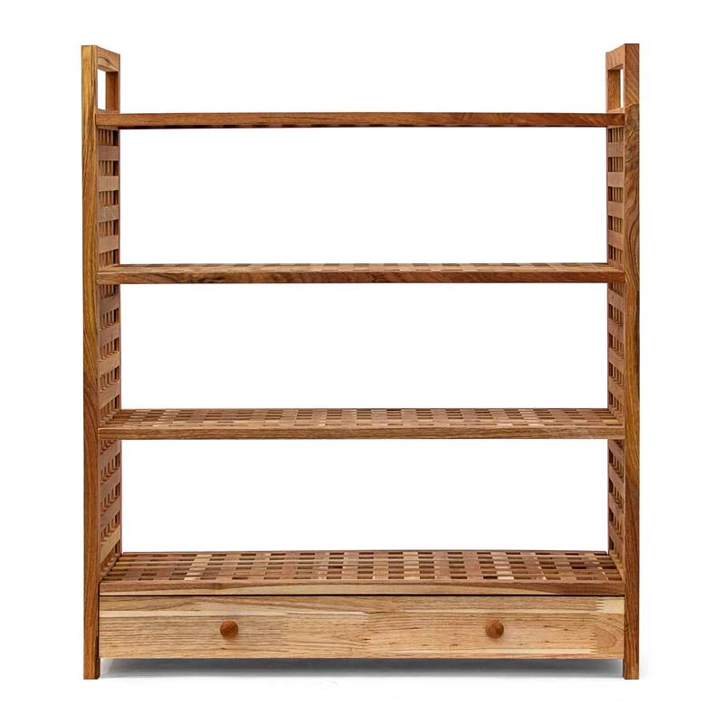 Étagère à Chaussures Armoire Noyer 5 Étagère à Chaussures Armoire Noyer – Image 3