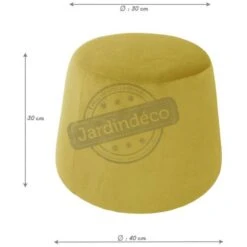 Pouf En Velours Dome -Meilleur Meubles Magasin c8e33d322341464ab2686c9172861b38