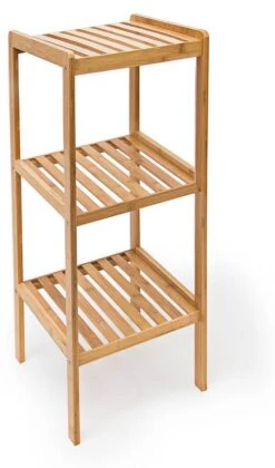 Étagère En Bambou Salle De Bain Colonne