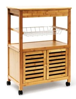 Desserte De Cuisine En Bambou JAMES XL