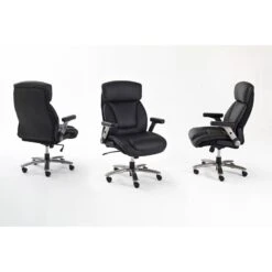Fauteuil De Direction Deverre XXL -Meilleur Meubles Magasin chefsessel deverre xxl kunstleder schwarz silber 5159100