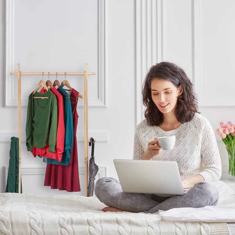 Portemanteau En Bambou Avec Surface 5 Portemanteau En Bambou Avec Surface – Image 3