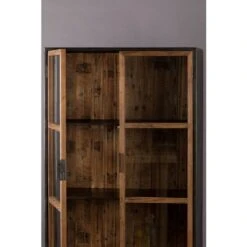 Vitrine 2 Portes En Bois Recyclé -Meilleur Meubles Magasin d9b6652d3a0144528aecbb8ab259a9c8