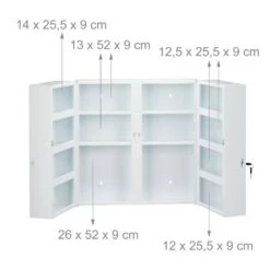 Armoire à Pharmacie XXL 2 Portes -Meilleur Meubles Magasin da22fc3dbad54c28b6b947e9feb2c7f9