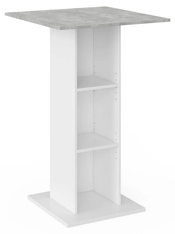 Table De Bar Redeo Blanche/béton