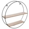 Etagère En Bois Et Métal Ronde 40 Cm