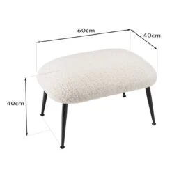 Tabouret Cosy Tissu Bouclette Blanc 17 Tabouret Cosy Tissu Bouclette Blanc -Meilleur Meubles Magasin da81af87475442a9b7cf55ce25546b30